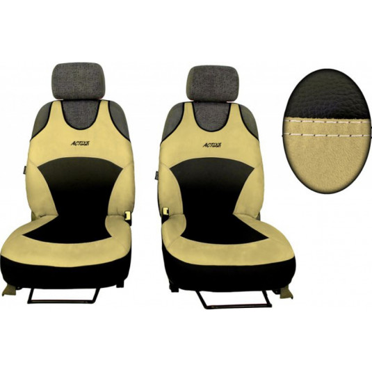 Active Sport Alcantara autóülés huzat A bézs (Alcantara-bőr)