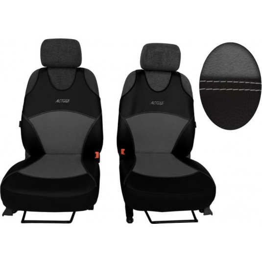 Active Alcantara B autóhuzatok világosszürke (Bőr-alcantara)