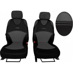 Active Alcantara B autóhuzatok világosszürke (Bőr-alcantara)