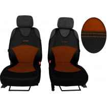 Active Alcantara B barna autó üléshuzatok (Bőr-alcantara)