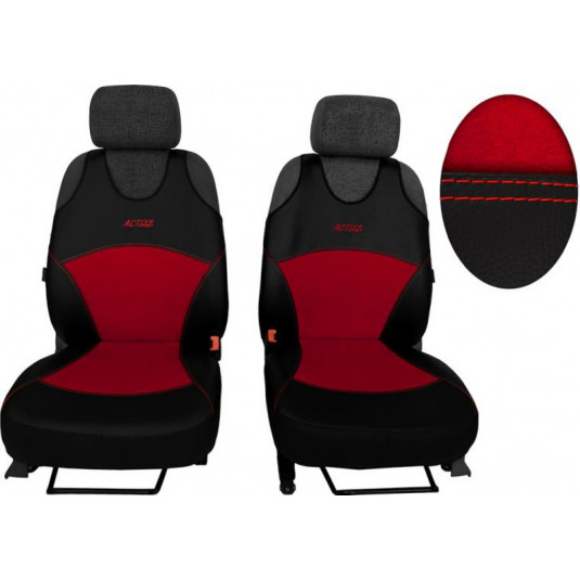 Autófellék Active Alcantara B piros (Bőr-alcantara)