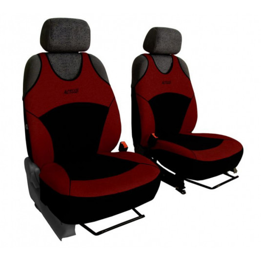 Autóhuzatok Active Sport Fabric A bordó (Velour-velour)