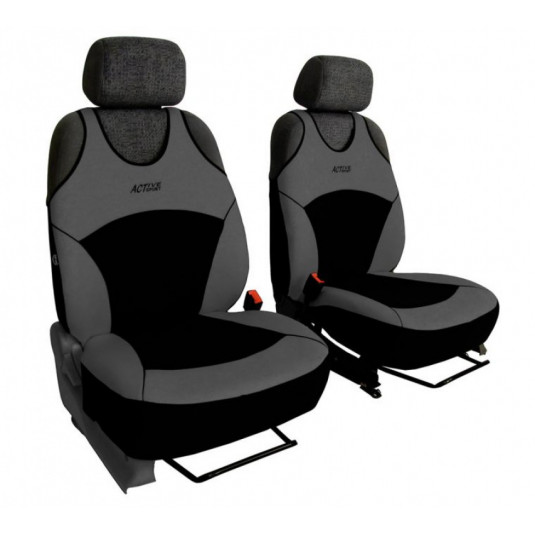 Active Sport Fabric A szürke autóülés-huzatok (Velour-velour)