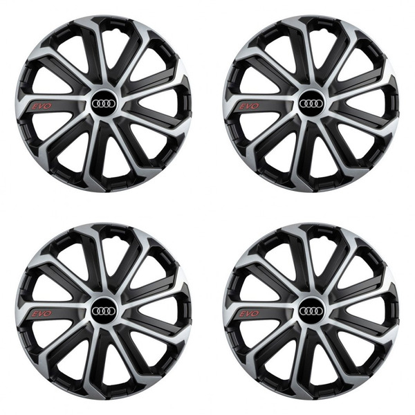 dísztárcsa Audi 14 Evo black&silver