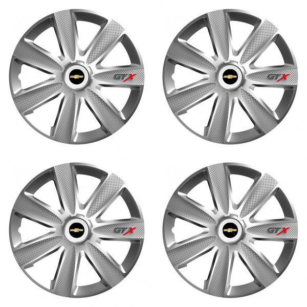 dísztárcsa Chevrolet 15 GTX CARBON silver