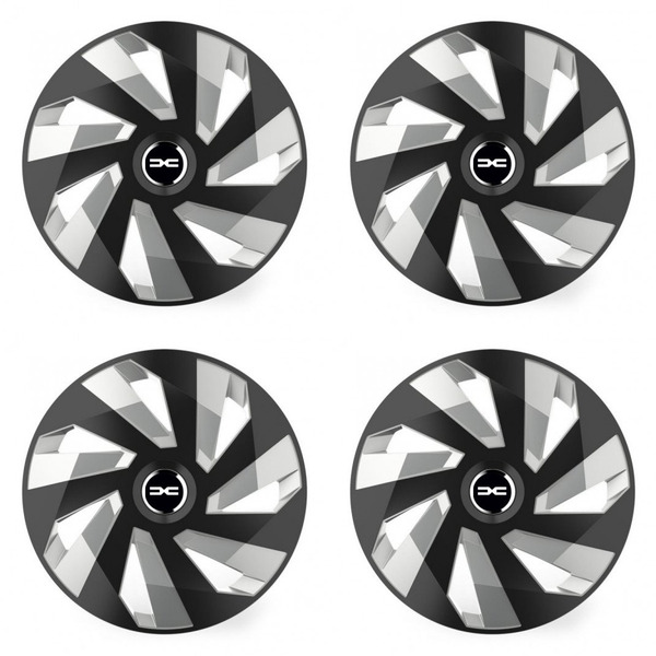 puklice pre Dacia (nové logo) 14 Vector RC black and silver