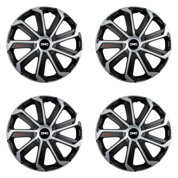 puklice pre Dacia (nové logo) 14 Evo black&silver
