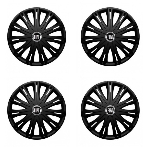 dísztárcsa Fiat (fekete) 16 SPARK BLACK