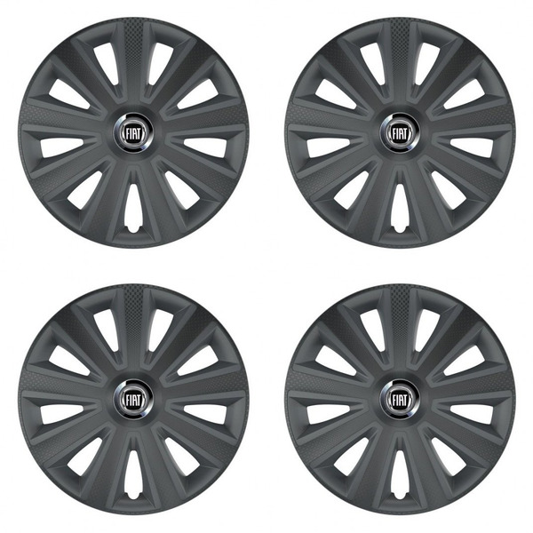 dísztárcsák Fiat (fekete) 15 Aviator carbon grafite-hoz