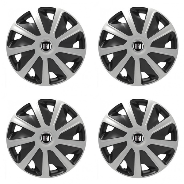 dísztárcsák Fiat (fekete) furgonokhoz 15 Craft silver and black-hoz