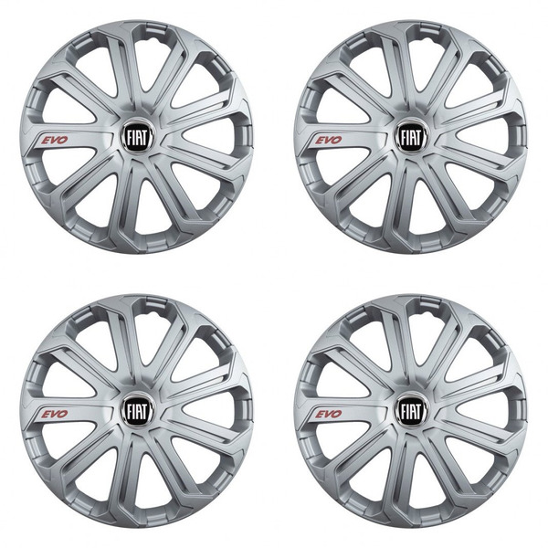 dísztárcsák Fiat (fekete) 15 Evo silver-hoz