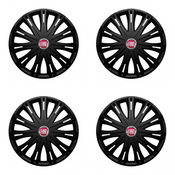 dísztárcsa Fiat (piros) 14 SPARK BLACK1