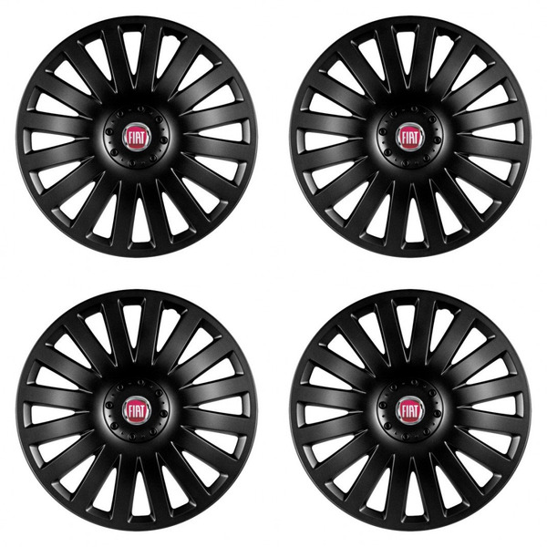 dísztárcsák Fiat (piros) 15 Smart black