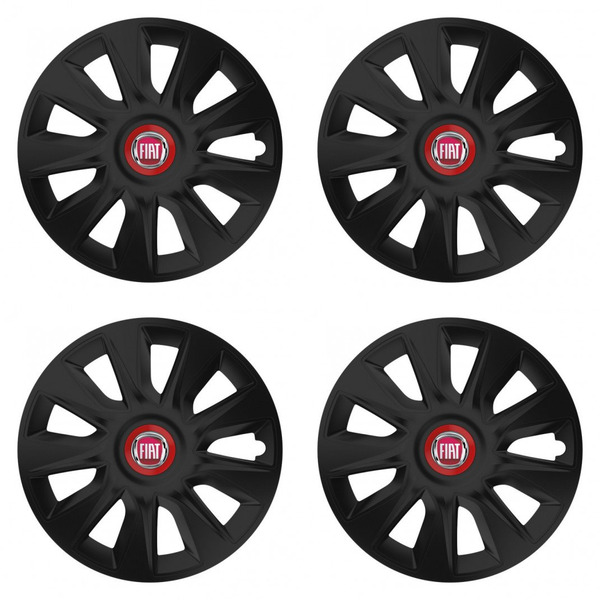 dísztárcsák Fiat (piros) 15 STRATOS RR black