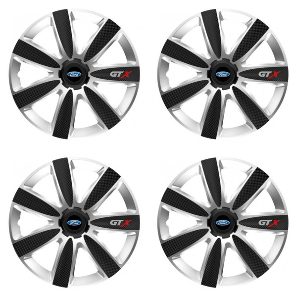 dísztárcsa Ford 14 GTX CARBON silver/black -hoz