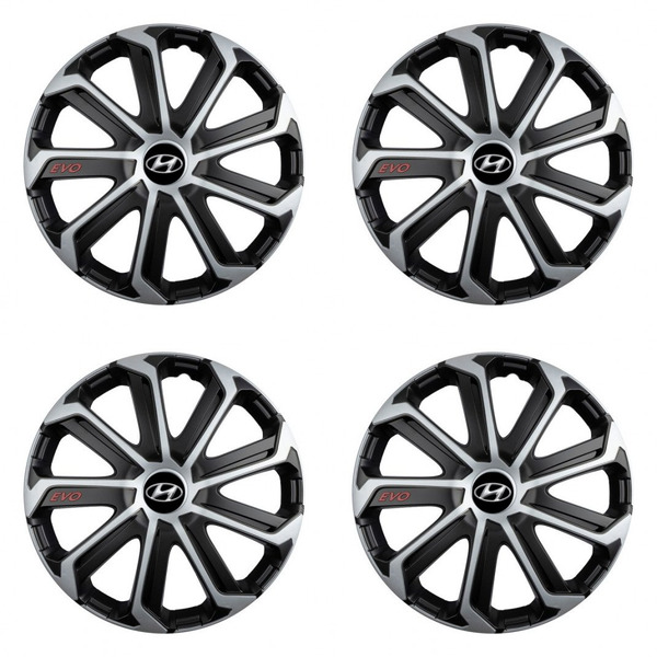 dísztárcsa Hyundai 15 Evo black&silver-hoz