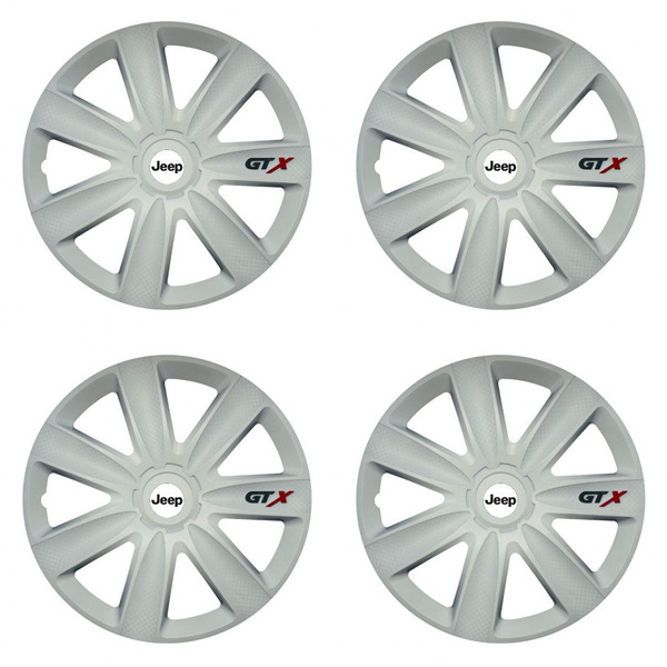 puklice pre Jeep 14 GTX carbon white