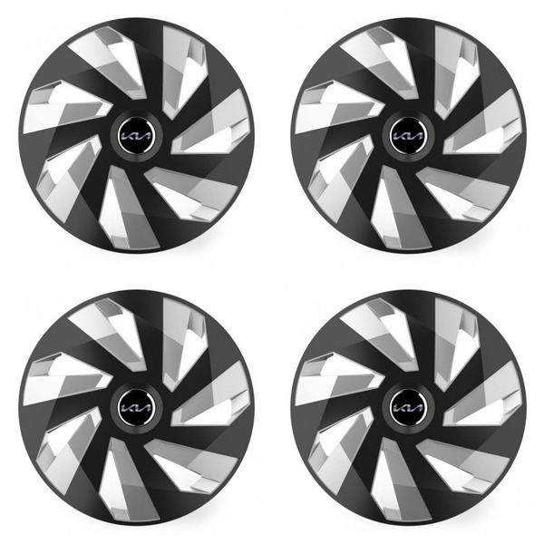 dísztárcsa - Kia (nové logo) 15 Vector RC black and silver
