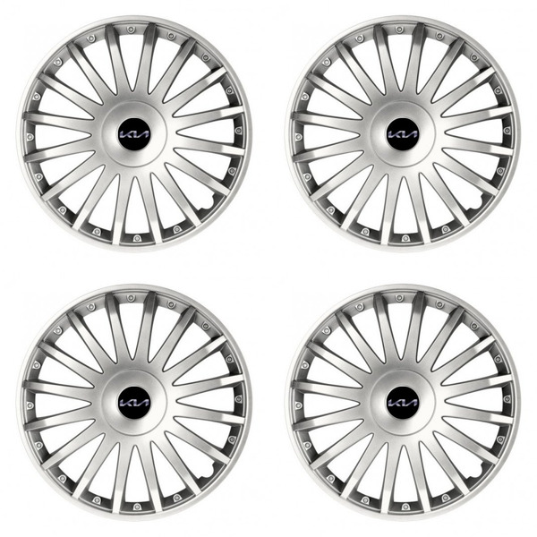 dísztárcsa Kia (nové logo) 16 CRYSTAL silver