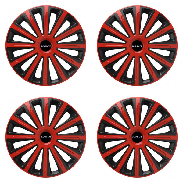 dísztárcsa Kia (nové logo) 16 TREND red and black