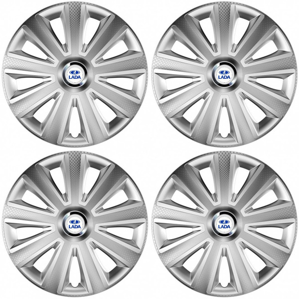 dísztárcsa Lada 15 Aviator carbon silver gépkocsihoz