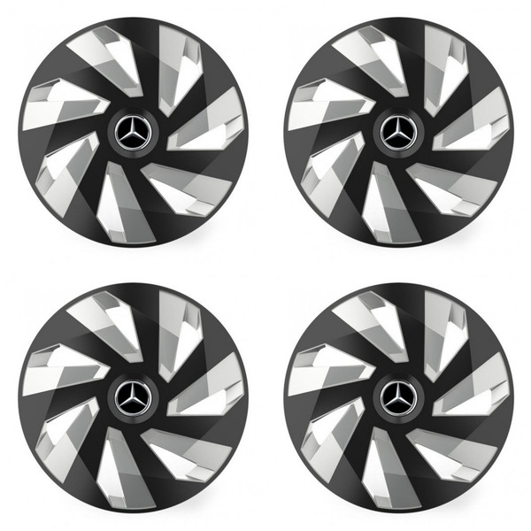 dísztárcsa Mercedes 16 Vector RC black and silver