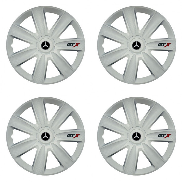 dísztárcsa Mercedes 16 GTX carbon white