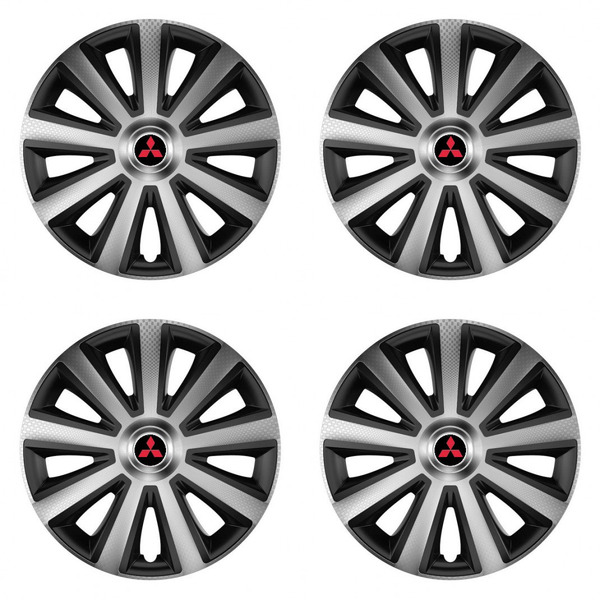 dísztárcsák Mitsubishi (piros) 16 Aviator carbon silver&black