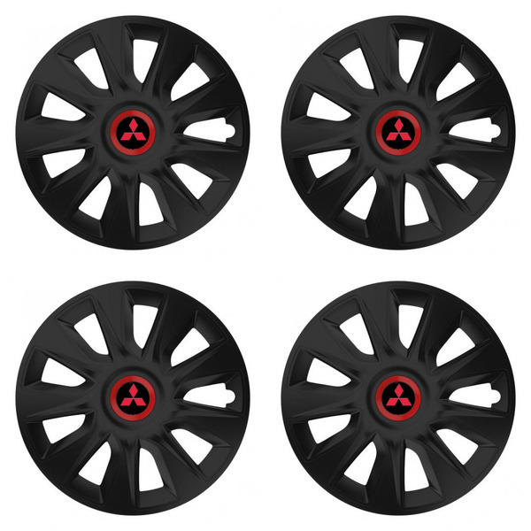 dísztárcsák Mitsubishi (piros) 16 STRATOS RR black