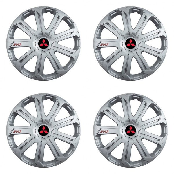 dísztárcsa Mitsubishi-hez (piros) 14 Evo silver