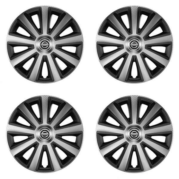 dísztárcsák a Nissan 16 Aviator carbon silver&black autóhoz