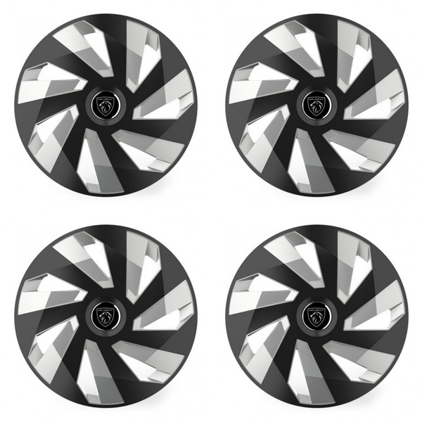 dísztárcsa Peugeot (új logó) típushoz 14 Vector RC black and silver