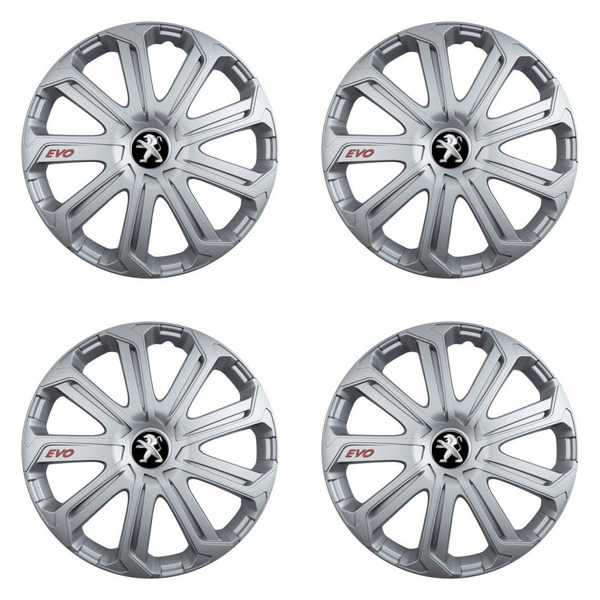 dísztárcsa Peugeot (régebbi logó) típushoz 16 Evo silver