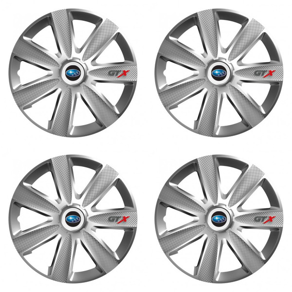 dísztárcsa Subaru 14 GTX CARBON silver autóhoz