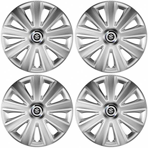 dísztárcsa Suzuki 14 Aviator carbon RC silver