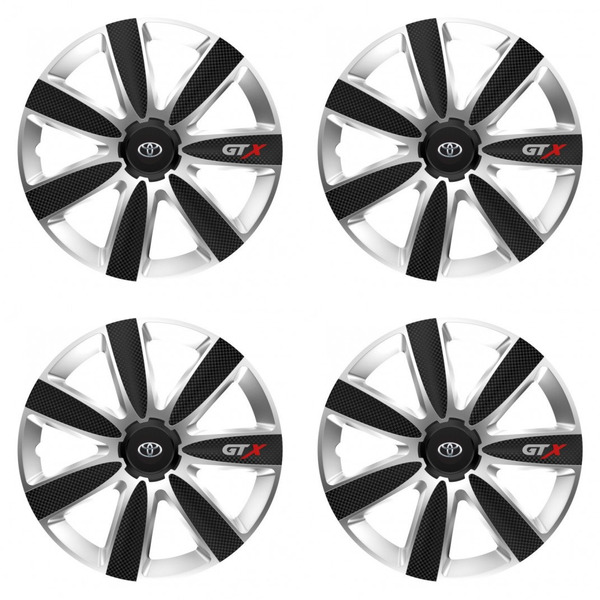 dísztárcsa Toyota 16 GTX CARBON silver/black