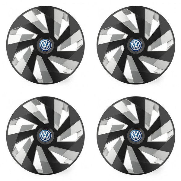 dísztárcsa VW (kék) 14 Vector RC black and silver