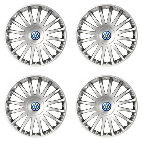 dísztárcsa VW (kék) 15 CRYSTAL silver