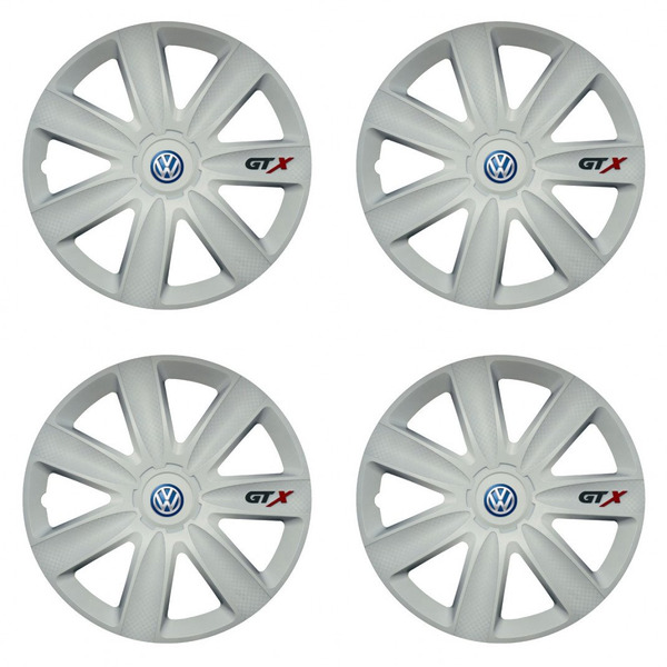 dísztárcsa VW (kék) 15 GTX carbon white